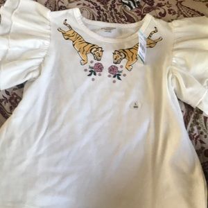 New girls tiger shirt